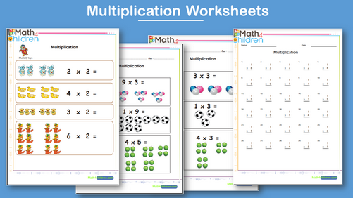  Multiplication worksheets For grade 1 